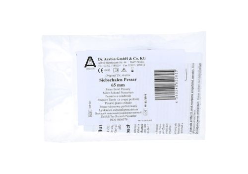 ARABIN Siebschalen Pessar Silicon 65 mm – PZN 04806579 (PZN 04806579)