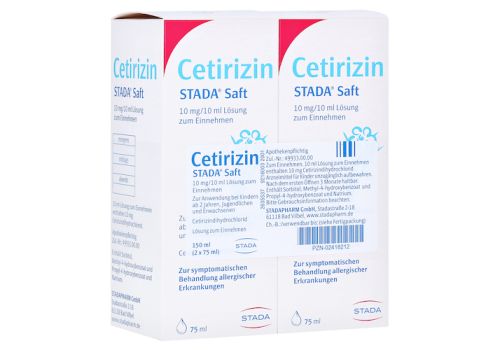 Cetirizin STADA 10mg/10ml – PZN 02418212 (PZN 02418212)
