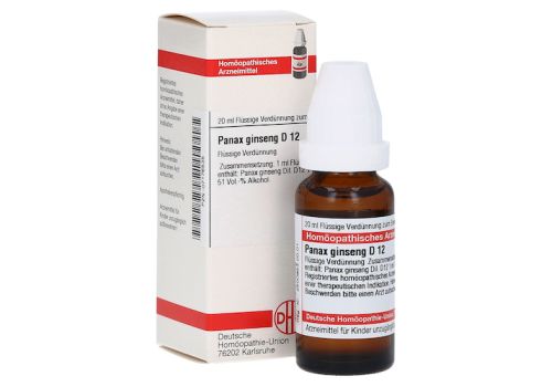 PANAX GINSENG D 12 Dilution – PZN 07176535 (PZN 07176535)