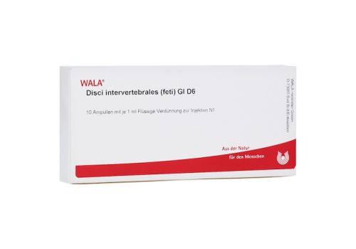 DISCI intervertebrales feti GL D 6 Ampullen – PZN 02917599 (PZN 02917599)