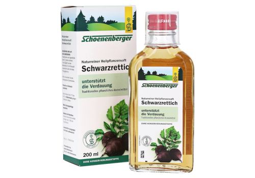 Schwarzrettich naturreiner Heilpflanzensaft Schoenenberger – PZN 00692328 (PZN 00692328)
