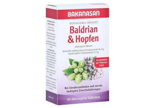 Bakanasan Beruhigungs-Dragees Baldrian und Hopfen – PZN 11617494 (PZN 11617494)