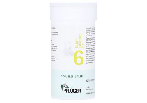 BIOCHEMIE Pflüger 6 Kalium sulfuricum D 6 Pulver – PZN 06323394 (PZN 06323394)