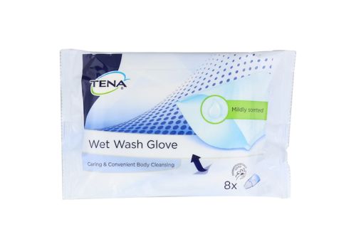 TENA WET Wash Glove parfümiert 15x23 cm blau – PZN 10061385 (PZN 10061385)