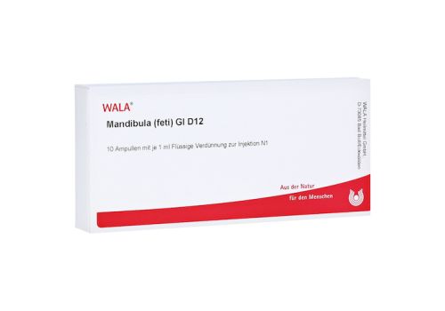 MANDIBULA feti GL D 12 Ampullen – PZN 02934267 (PZN 02934267)