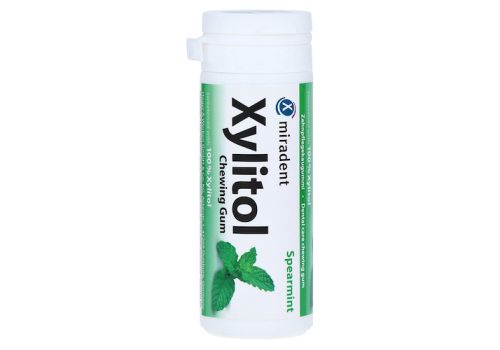 Miradent Zahnpflegekaugummi Xylitol Spearmint – PZN 04275596 (PZN 04275596)