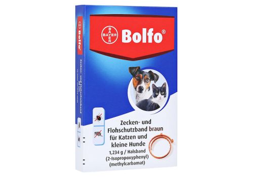 BOLFO Flohschutzband braun f.kleine Hunde/Katzen – PZN 02756305 (PZN 02756305)