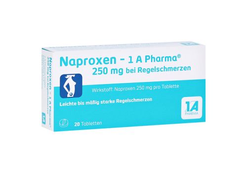 Naproxen-1A Pharma 250mg bei Regelschmerzen – PZN 09245016 (PZN 09245016)