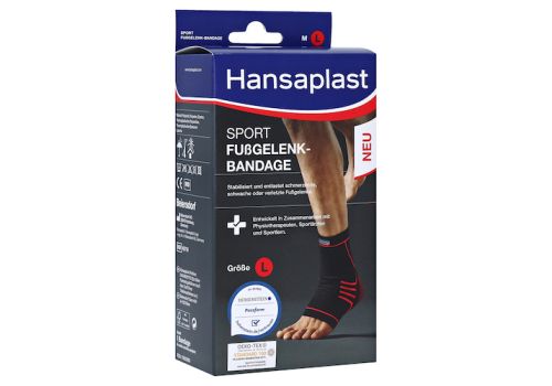 HANSAPLAST Sport Fußgelenk-Bandage Gr.L – PZN 15822989 (PZN 15822989)