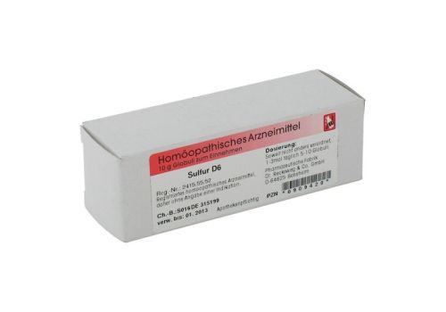 SULFUR D 6 Globuli – PZN 00909420 (PZN 00909420)