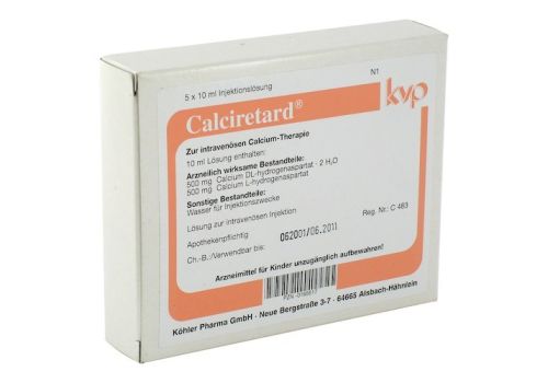 CALCIRETARD Ampullen – PZN 00165617 (PZN 00165617)
