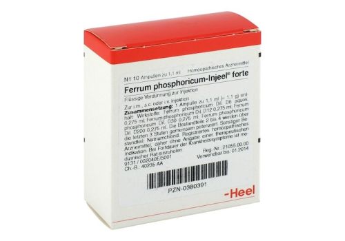 FERRUM PHOSPHORICUM INJEEL forte Ampullen – PZN 00380391 (PZN 00380391)