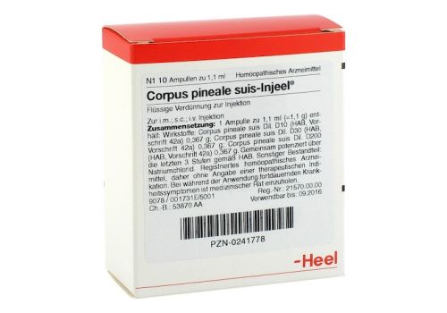 CORPUS PINEALE SUIS Injeel Ampullen – PZN 00241778 (PZN 00241778)