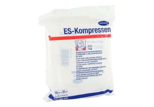 ES-KOMPRESSEN steril 10x20 cm 8fach – PZN 01407146 (PZN 01407146)