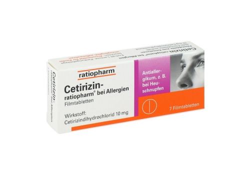 Cetirizin-ratiopharm bei Allergien – PZN 02158136 (PZN 02158136)