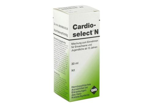 CARDIOSELECT N Tropfen – PZN 00480017 (PZN 00480017)