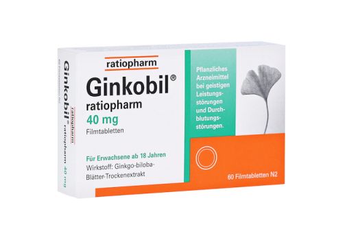 GINKOBIL ratiopharm 40mg – PZN 06680800 (PZN 06680800)
