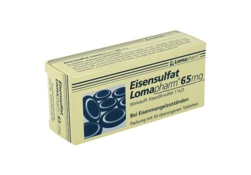 Eisensulfat Lomapharm 65mg – PZN 02750538 (PZN 02750538)