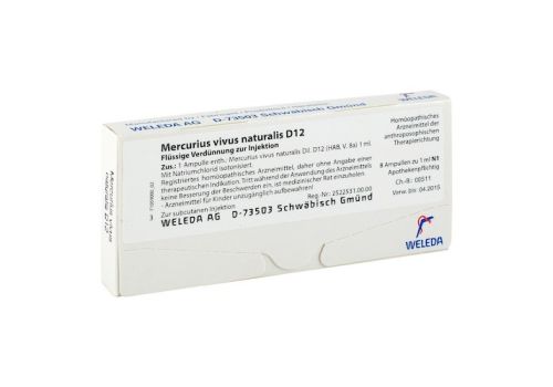 MERCURIUS VIVUS NATURALIS D 12 Ampullen – PZN 02745951 (PZN 02745951)
