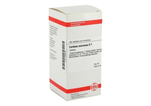 CARDUUS MARIANUS D 1 Tabletten – PZN 02896006 (PZN 02896006)