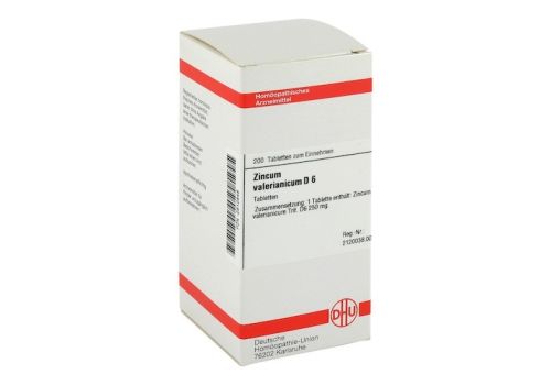 ZINCUM VALERIANICUM D 6 Tabletten – PZN 02812848 (PZN 02812848)