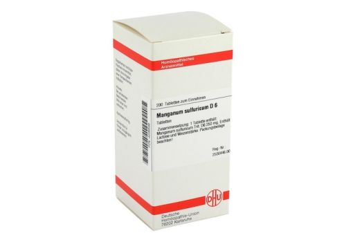 MANGANUM SULFURICUM D 6 Tabletten – PZN 04226586 (PZN 04226586)