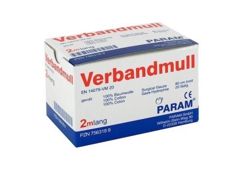 VERBANDMULL 2 m gerollt – PZN 07563189 (PZN 07563189)