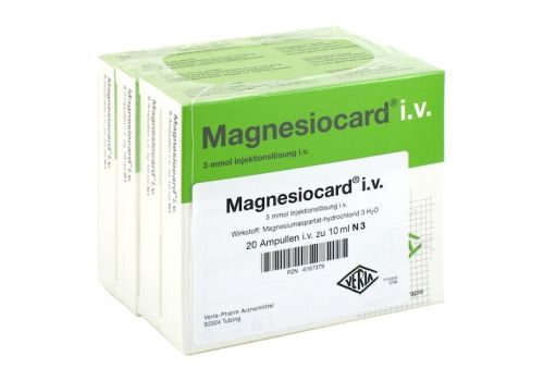Magnesiocard i.v. 3mmol Injektionslösung – PZN 06167379 (PZN 06167379)