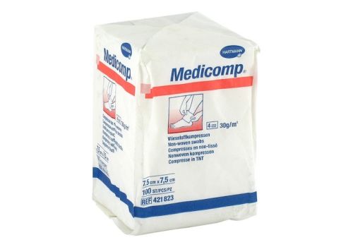 MEDICOMP Vlieskomp.unsteril 7,5x7,5 cm 4lagig – PZN 04783849 (PZN 04783849)