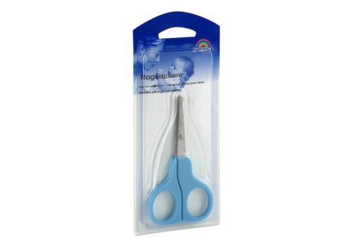 BABYSCHERE 9 cm gebogen blau – PZN 03871793 (PZN 03871793)