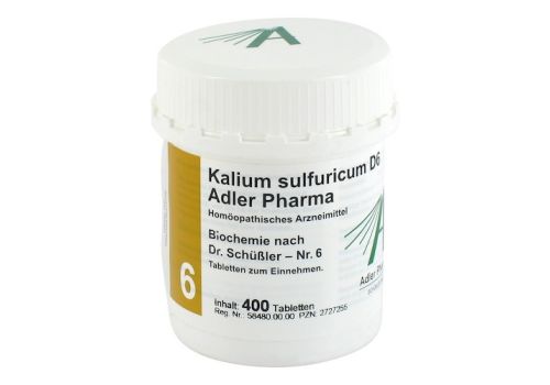 BIOCHEMIE Adler 6 Kalium sulfuricum D 6 Tabletten – PZN 02727255 (PZN 02727255)