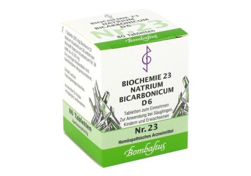 BIOCHEMIE 23 Natrium bicarbonicum D 6 Tabletten – PZN 04325288 (PZN 04325288)