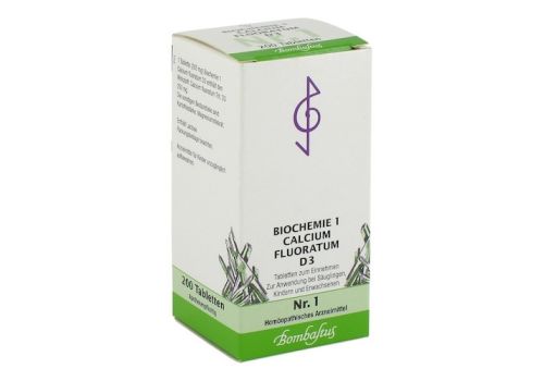 BIOCHEMIE 1 Calcium fluoratum D 3 Tabletten – PZN 04324604 (PZN 04324604)