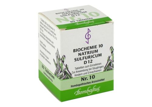 BIOCHEMIE 10 Natrium sulfuricum D 12 Tabletten – PZN 01073886 (PZN 01073886)