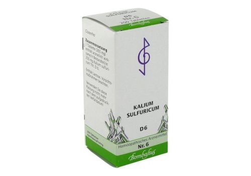 BIOCHEMIE 6 Kalium sulfuricum D 6 Tabletten – PZN 01365927 (PZN 01365927)
