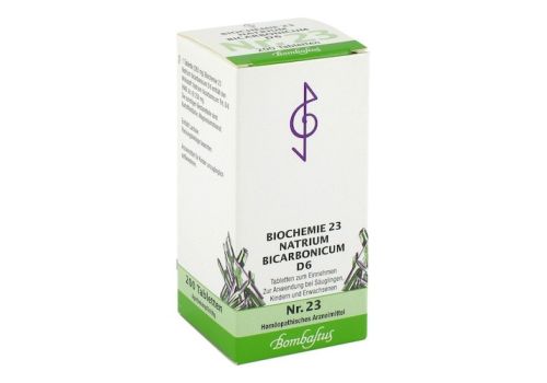 BIOCHEMIE 23 Natrium bicarbonicum D 6 Tabletten – PZN 04325294 (PZN 04325294)