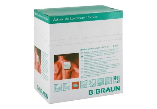 ASKINA Mullkompressen 10x10 cm steril – PZN 06874496 (PZN 06874496)