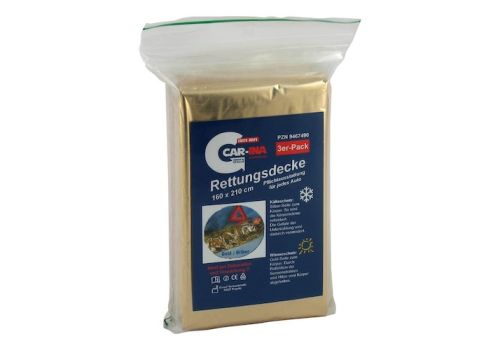 SENADA CAR-INA Rettungsdecke 3er Pack – PZN 09467490 (PZN 09467490)