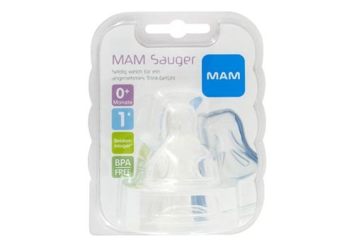 MAM Sauger Gr.1 0+ Monate Silikon – PZN 05463265 (PZN 05463265)