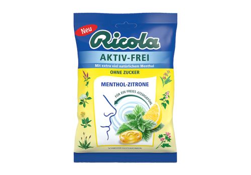 RICOLA AKTIV-FREI o.Z.Menthol-Zitrone Bonbons – PZN 16623045 (PZN 16623045)