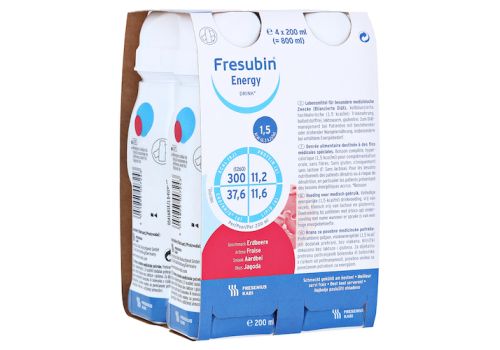Fresubin Energy Drink Erdbeere Trinkflaschen – PZN 03692470 (PZN 03692470)