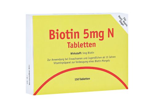 Biotin 5mg N – PZN 02472163 (PZN 02472163)