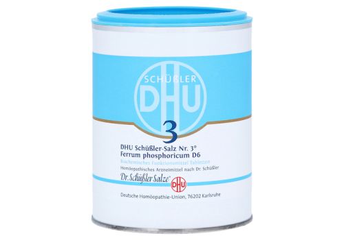 BIOCHEMIE DHU 3 Ferrum phosphoricum D 6 Tabletten – PZN 00273985 (PZN 00273985)