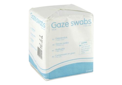 MULLKOMPRESSEN 10x10 cm unsteril 8lagig – PZN 01651426 (PZN 01651426)