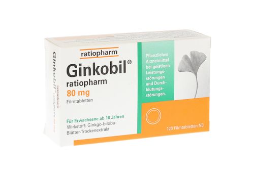 GINKOBIL ratiopharm 80mg – PZN 06680852 (PZN 06680852)