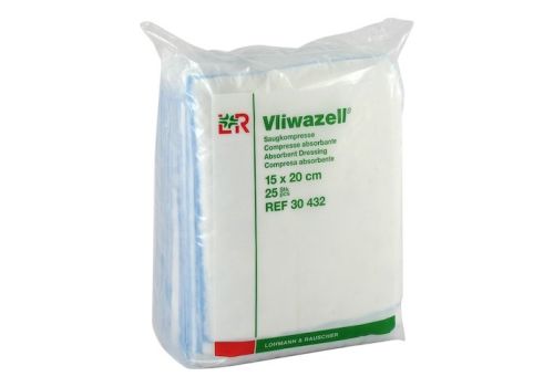 VLIWAZELL Saugkompressen unsteril 15x20 cm – PZN 05855574 (PZN 05855574)