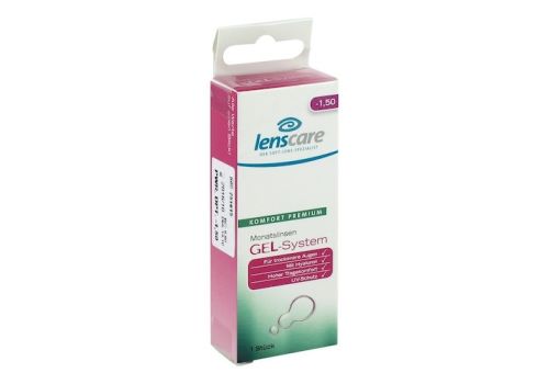 LENSCARE GEL-System Monatslinse -1,50 dpt – PZN 09442805 (PZN 09442805)