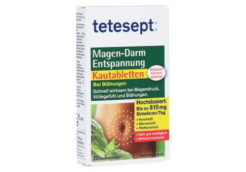 Tetesept Magen-Darm Entspannung Kautabletten – PZN 08907030 (PZN 08907030)