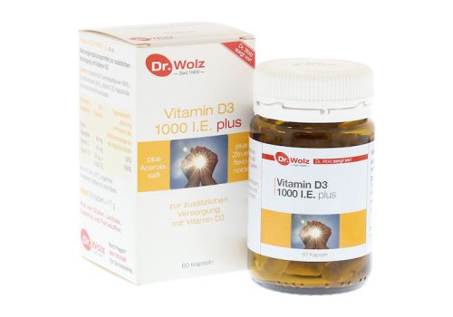 VITAMIN D3 1.000 I.E. plus Dr.Wolz Kapseln – PZN 06562124 (PZN 06562124)
