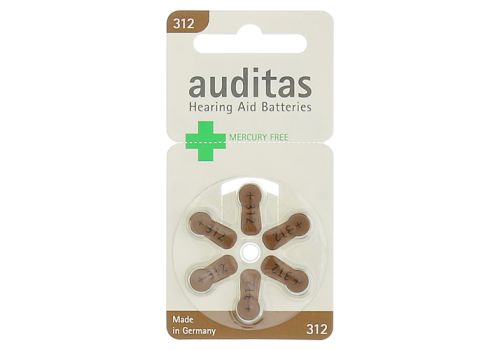 AUDITAS Hörgerätebatterie 312 Quecksilber frei – PZN 11556568 (PZN 11556568)
